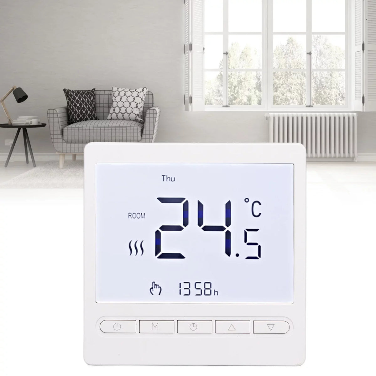 Thermostat Smart Heating Stove Thermostat Qulable Electric Wall Water Heating 220V Household Mounted Intelligent for