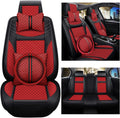 Fit Set Wheel Accessories Seat Seat Automotive Leather ci,same Guc Luxury 5 Trucks, and Included(Gray) Covers Pillows SUV & Full Pick-up Covers KABUQI high-end Cars model Seat Steering for Cover