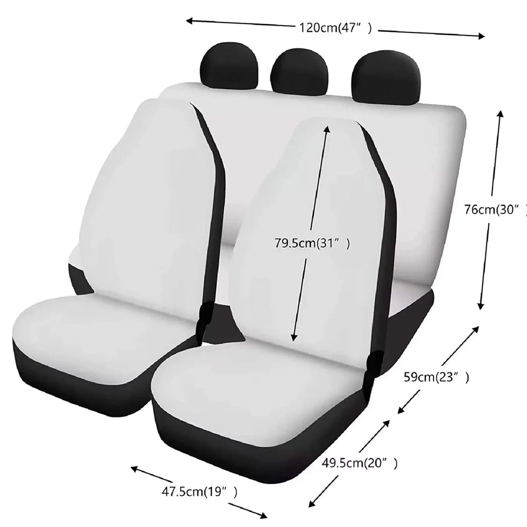 Protector Cover SUV Horse Seat for Back Binienty Van Cover,Steering Seat Western Cover,8pcs Wheel Design Aztec Accessories,Center Auto Pad,Armrest Interior Carseat Console Running Pad,Front Car