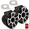 Black - 1" Fits Sounds Wet with 10" Mini Fixed to REV10 Speakers Pipe 7/8" Clamps Tower 1