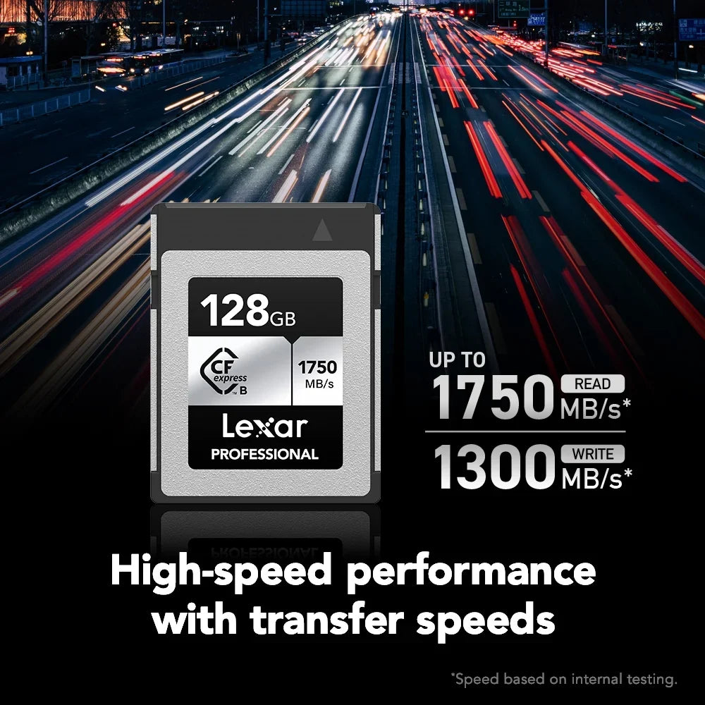 Memory B Bundle Professional SDXC LCXEXSL128G-RNENG Card Series Memory Type Lexar Card 2 Card CFexpress and 1667x 520 Reader Gen with USB Type CFexpress 3.2 SILVER 128GB 128GB LRW B/SD