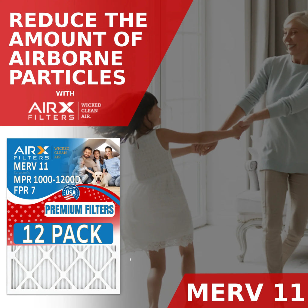 7 Air 12 of MPR MPR FILTERS 11 Furnace Made & Rating, in AIR. WICKED CLEAN 1200 Comparable 1000, MERV by 18x24x2 Pack AIRX FPR Filter to - Filters USA