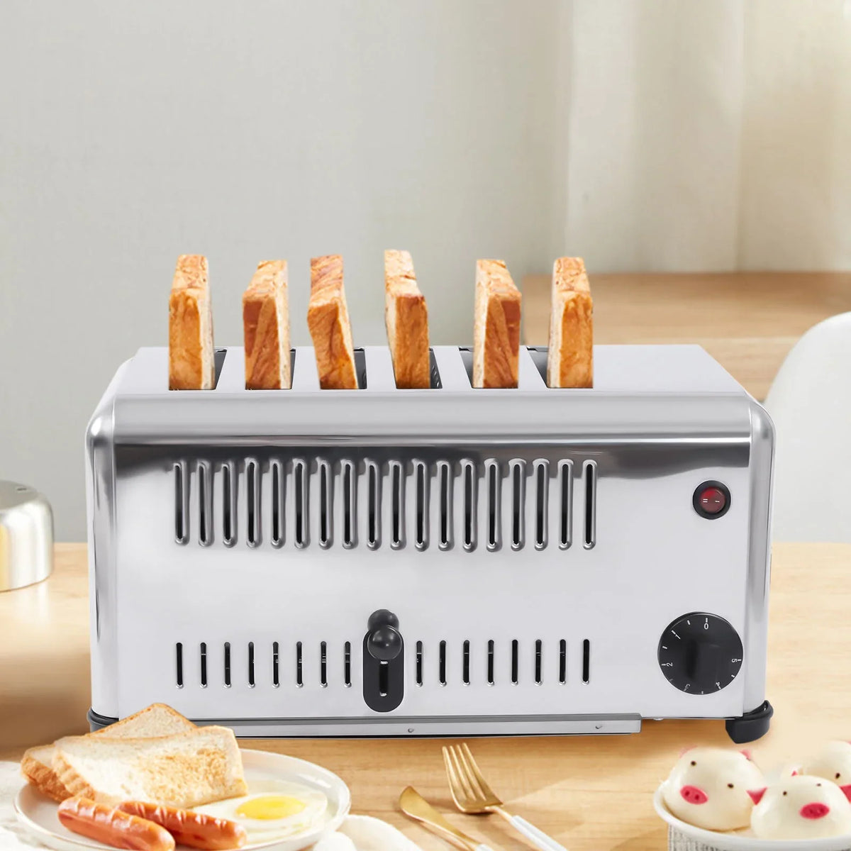 Machine Toaster Meatloaf for Baking 6 Wuzstar Toast Commercial Bread Sandwiches Slices