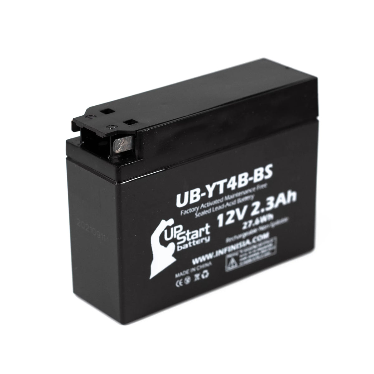 for Suzuki 2015 12v, 2008 Compatible - Replacement - Battery with DR-Z70, 2009 Suzuki Free SR400, Yamaha DR-Z70 Activated, Battery 3 Sealed) Maintenance Pack YT4B-BS (2.3Ah, Factory