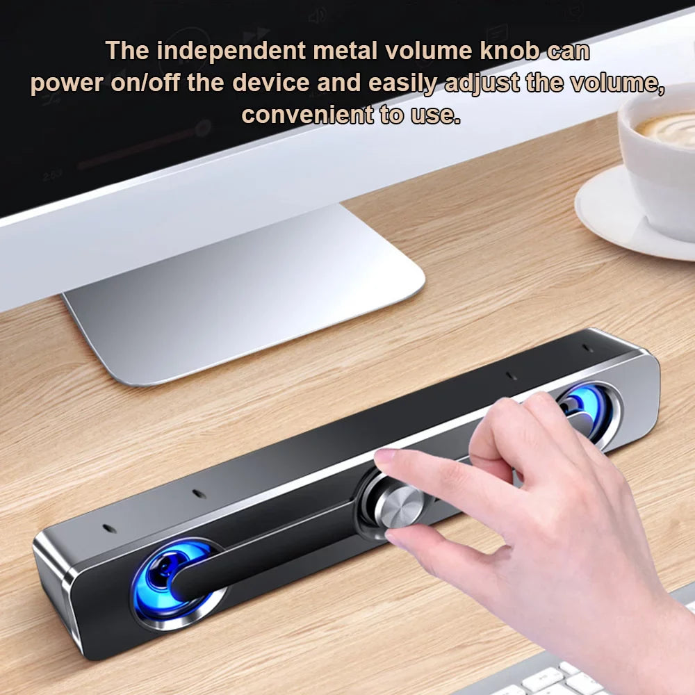 Computer MP3 Surround Wired Carevas Phone Speaker PC Bar Sound Speaker Powerful USB Bass Subwoofer V-111 for MP4 Stereo Laptop Tablet Box