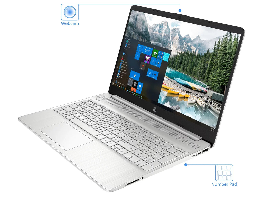 HDMI, 15.6" Windows Reader, Ryzen 6, AMD 5500U Home Wi-Fi, RAM, 32GB Display, Bluetooth, 1TB SSD, 5 Upto 10 Vega 15 4.0GHz, FHD Card NVMe HP Laptop,