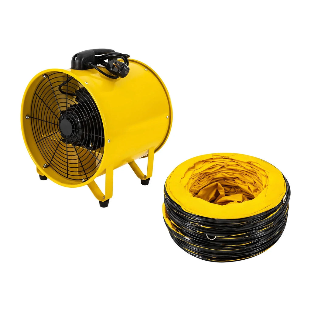 Blower Portable Noise Exhaust High-Velocity 2160 Extractor 32.8ft Hose, and Job for Low & Home Duct 1100W Utility Fume 3178 CFM with Fan 16-Inches Ventilator, Site