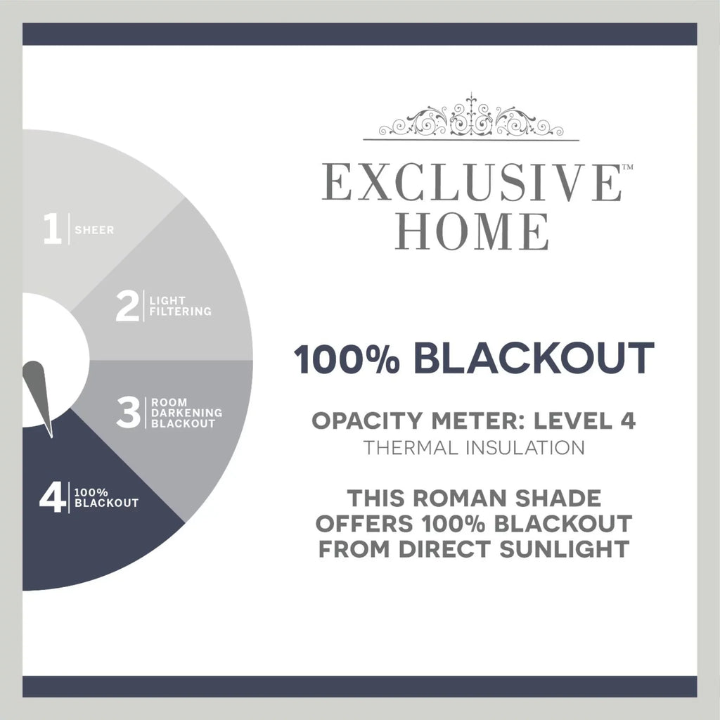 Blackout Silver Home Esme Roman 31"x64", Total Shade, Exclusive
