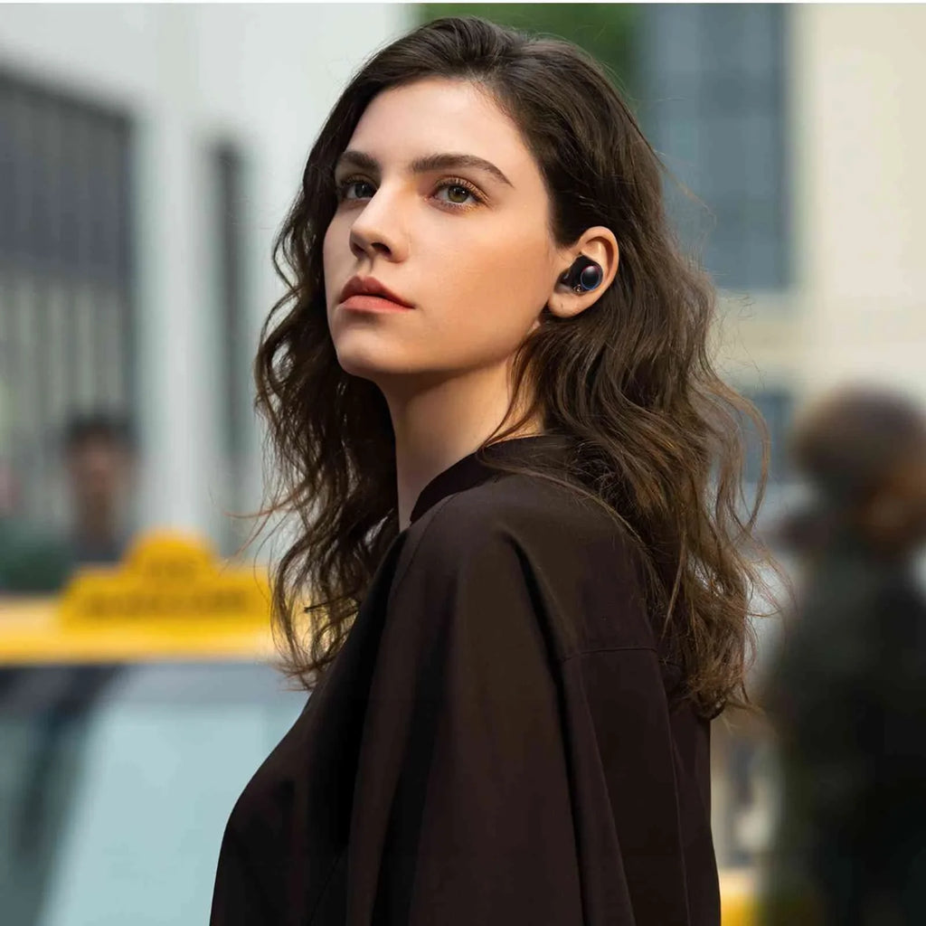 Bluetooth Connect, Water with Wireless Lenovo Bluetooth Boost Black, Bass Connection, Earbuds Resistance, + Balanced, 5.2 IPX5 Dual Compatible Case, Charging UrbanX Pad True