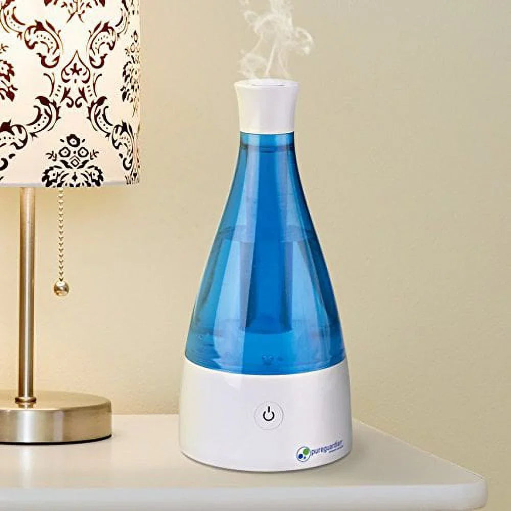 Guardian Portable Room, Baby 2.4L Travel Humidifier, Humidifier, Humidifier, Humidifier, Humidifier, Humidifier, Mist Cool Desk Day Pure H920BL Small per PureGuardian Nursery Output Ultrasonic