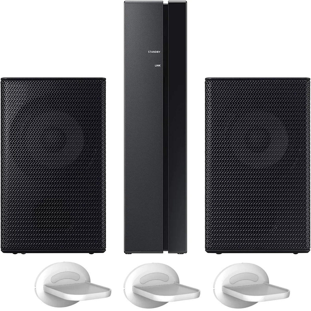 Home SWA-9100S/ZA Mount Wall Pack Bundle 2.0ch Soundbar Samsung Expansion Surround Gear Rear Wireless Deco Shelf of for Stands SWA-9100S Sound 3 Kit Theater with Speaker