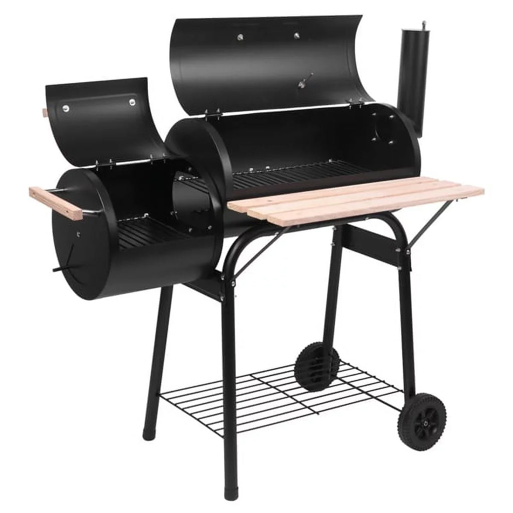 Grills Burner/Thermometer, 29.6" Grill Outdoor BBQ with x H Charcoal with Charcoal for Smoker, Grill Black Grill, Cooking Backyard, Camp Side DFITO L Small 24.4" BBQ Outdoor Grill
