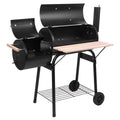 Grills Burner/Thermometer, 29.6" Grill Outdoor BBQ with x H Charcoal with Charcoal for Smoker, Grill Black Grill, Cooking Backyard, Camp Side DFITO L Small 24.4" BBQ Outdoor Grill
