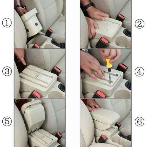 Holder Rotate Armrest US Armrest Arm Storage For Versa Can Cup Box Nissan Box Console Nissan Center Storage Rest 07-11
