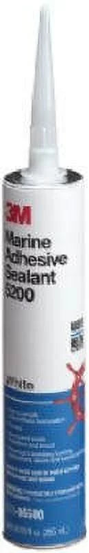 White, of Case Adhesive 1/10 PN06500, 5200 3M Marine Cartridge, Sealant 12 Gallon