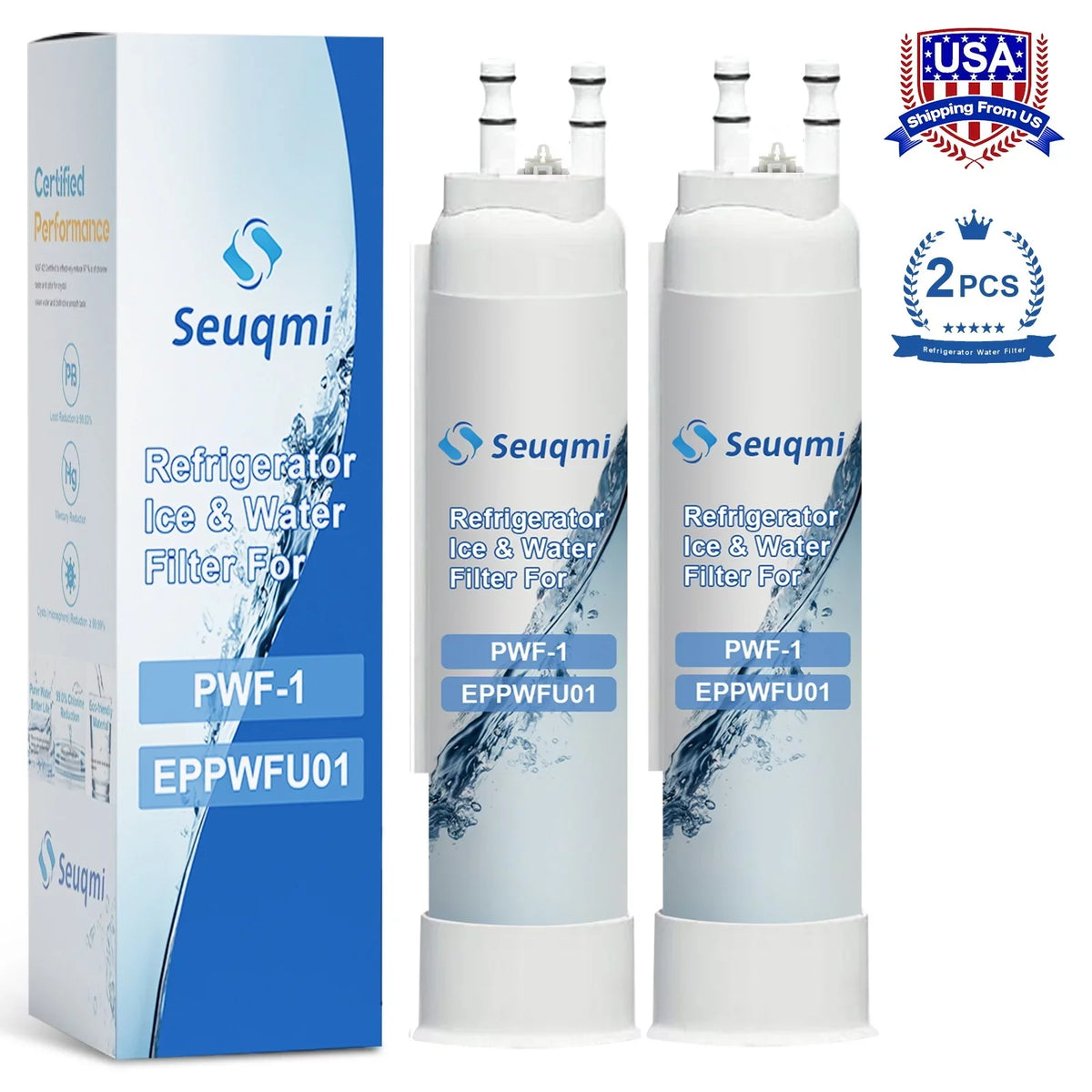 with filters and are ice Frigidaire®PurePour 2Pack Seuqmi PWF-1 compatible FPPWFU01 water brand
