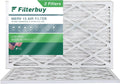 Filterbuy (2-Pack) AC HVAC Pleated Filters Air Furnace MERV 13 10x20x1