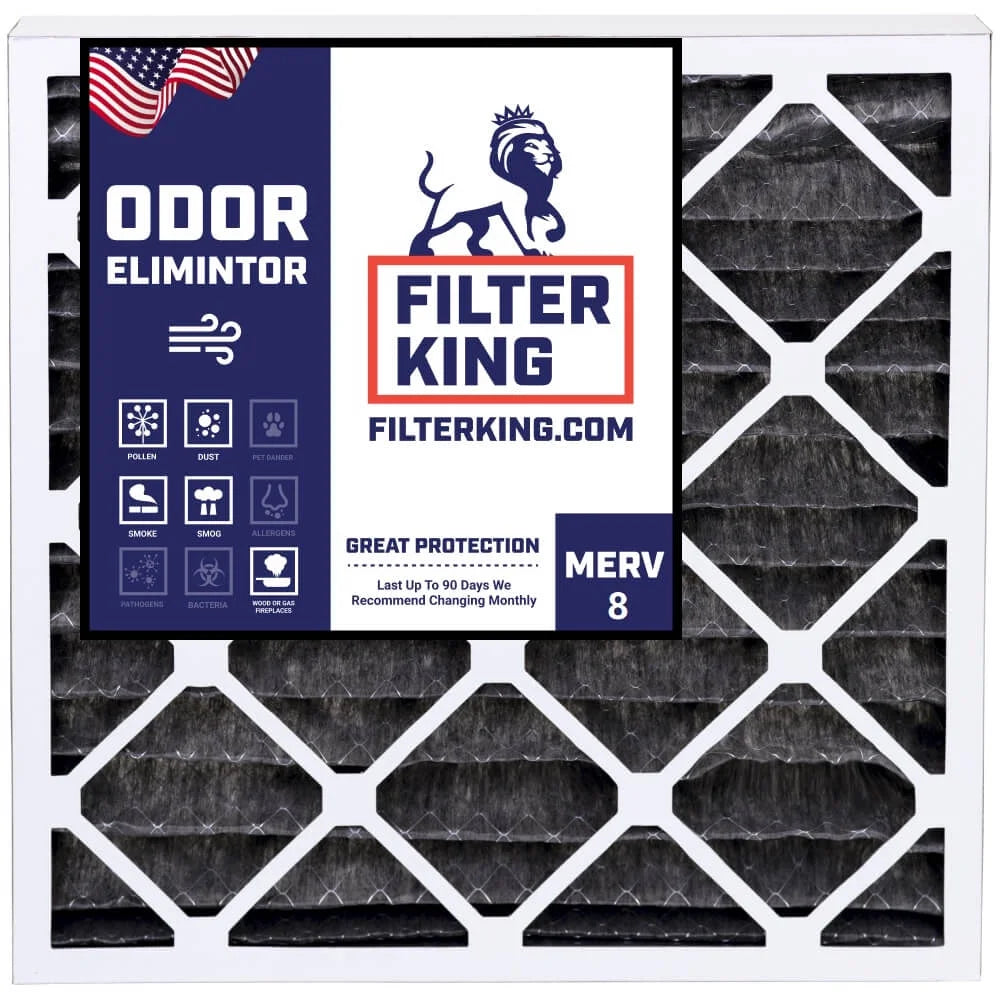 IN Size: HVAC x USA MERV Actual Pleated | .75" | 8 King | Filter Filters 16x22.25x1a 16 22.25 x A/C Carbon Filter Furnace MADE | 4-PACK Air