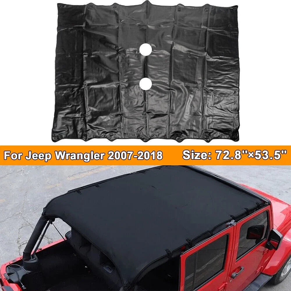 Premium Protection - Leather Protector Sunshade for Ultimate Sun Jeep JKU NEW JK Wrangler 07-18