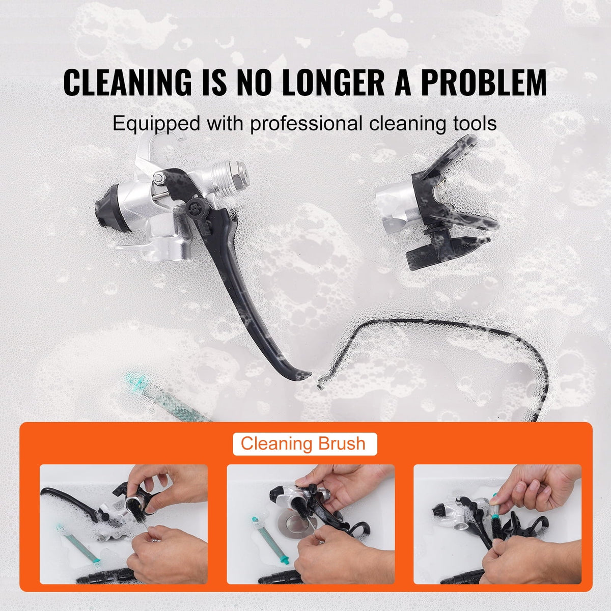 Walls, Stand 3000PSI Efficiency Paint Home Cleaning Cabinet Kits Exterior Painting Airless Electric with Paint Sprayer Sprayer, Airless Fence, SKYSHALO for Ceiling, High Interior Sprayer, 750W Stand