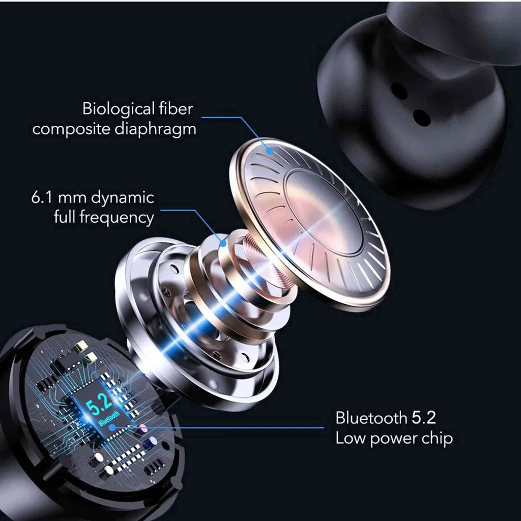 Bluetooth Connect, Water with Wireless Lenovo Bluetooth Boost Black, Bass Connection, Earbuds Resistance, + Balanced, 5.2 IPX5 Dual Compatible Case, Charging UrbanX Pad True