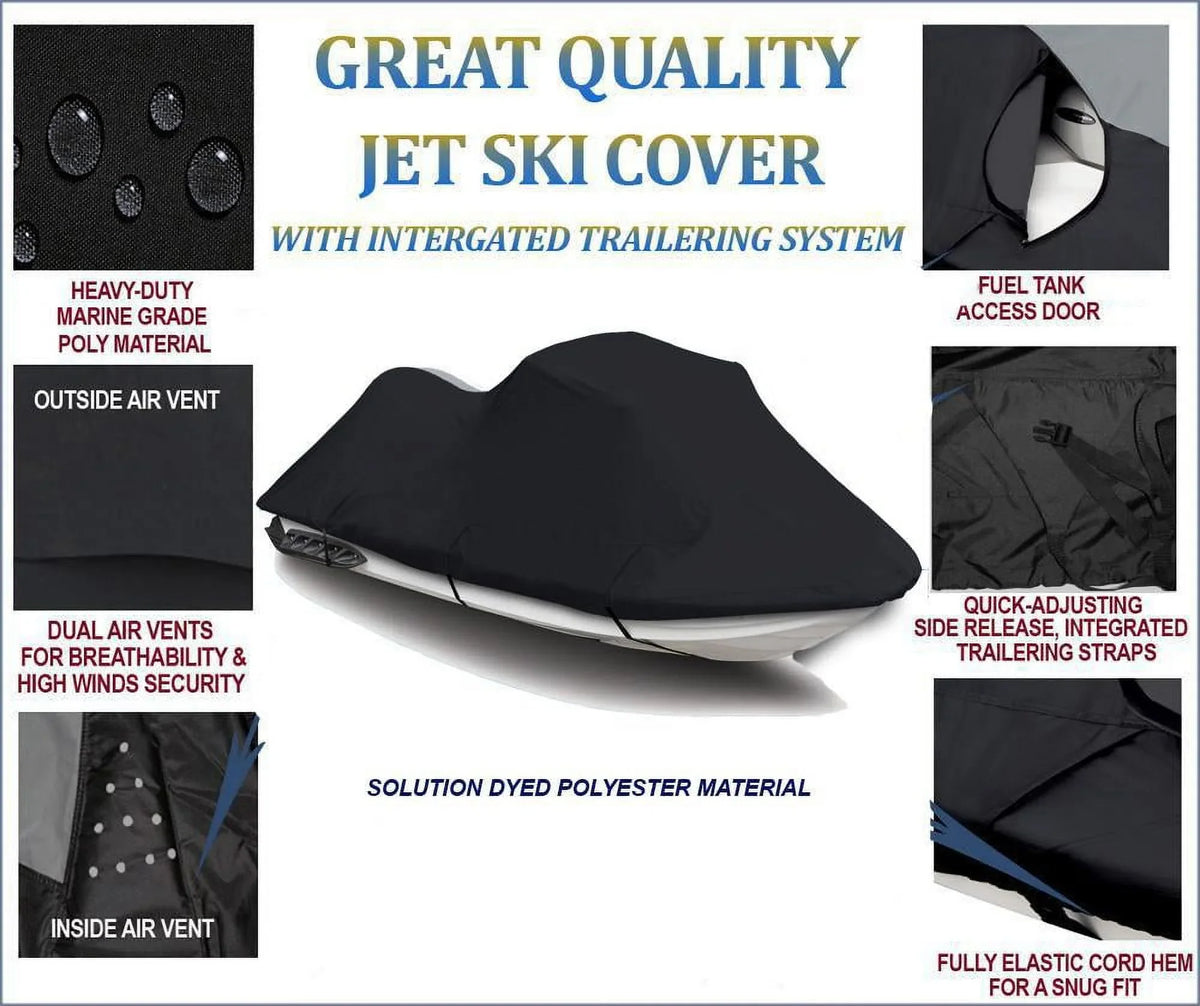 2012 2016 PWC Compatible Compatible DENIER 2009 FZS for Ski 2011 2010 Cover Cover JetSki FZ S for 2015 2013 2014 600 Jet Yamaha BLACK