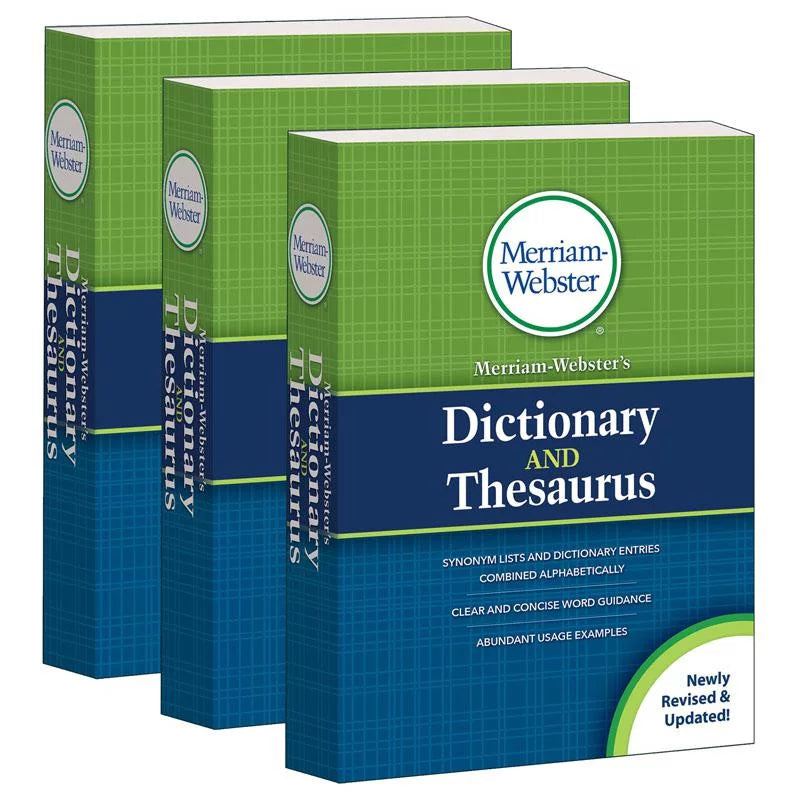 3 and Merriam-Webster's Copyright Dictionary Thesaurus Mass-Market of 2020 Paperback Pack