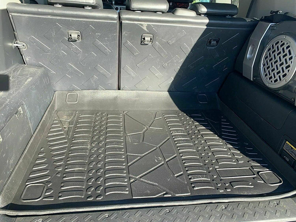 – for Trunk Cargo Non-Slip – Pre-Cut – Raised Trunk FJ Trunk for 2007-2014 Mat Install Easy Rubber Liner Cruiser – Laser Mats – to Weather-Resistant EA Lip Toyota Mat Design with EACCESSORIES Cars Car