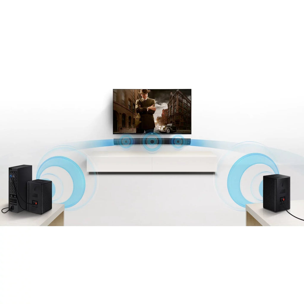 Home SWA-9100S/ZA Mount Wall Pack Bundle 2.0ch Soundbar Samsung Expansion Surround Gear Rear Wireless Deco Shelf of for Stands SWA-9100S Sound 3 Kit Theater with Speaker