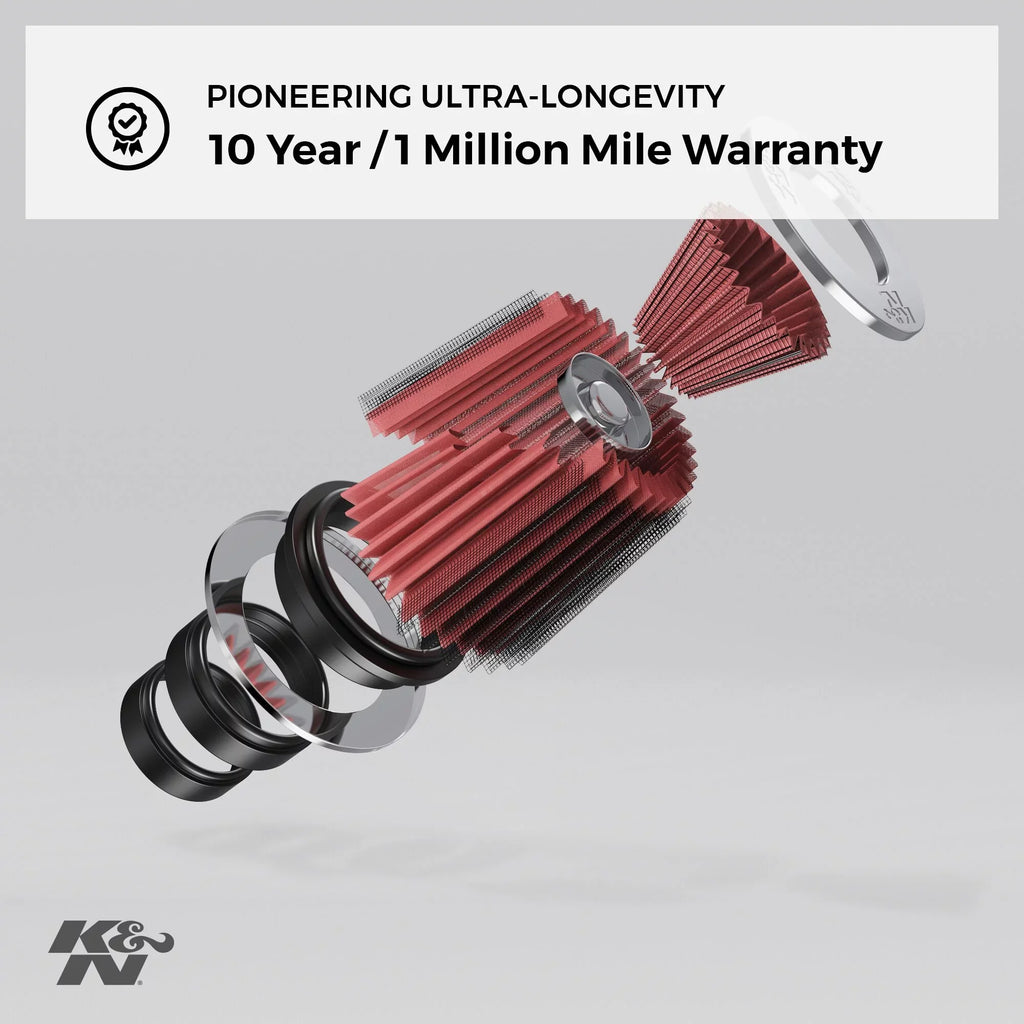 In, K&N 5 In, Height: In, Performance, Engine Universal Replacement Filter Washable, Filter: Clamp-On Flange Diameter: 2.4375 RU-0840 Length: Filter: Shape: High 0.625 Premium, Flange Round, Air