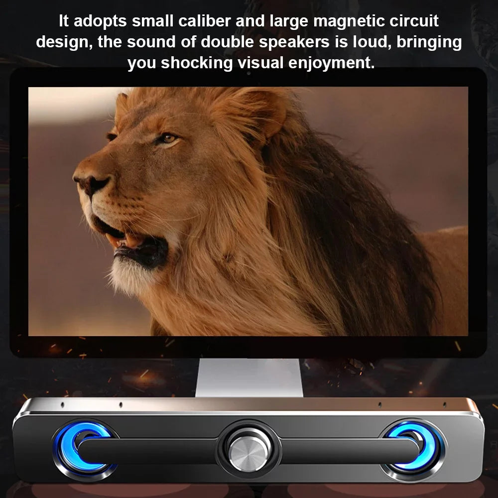 Computer MP3 Surround Wired Carevas Phone Speaker PC Bar Sound Speaker Powerful USB Bass Subwoofer V-111 for MP4 Stereo Laptop Tablet Box