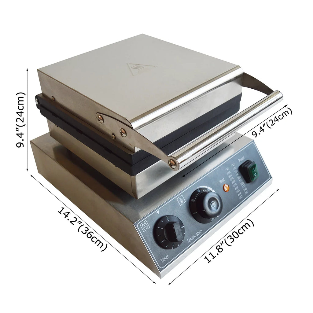 Machine Baking Electric Machine Grid Six Oven Nonstick Scones Commercial INTSUPERMAI 6Pcs Waffle Grid Keli