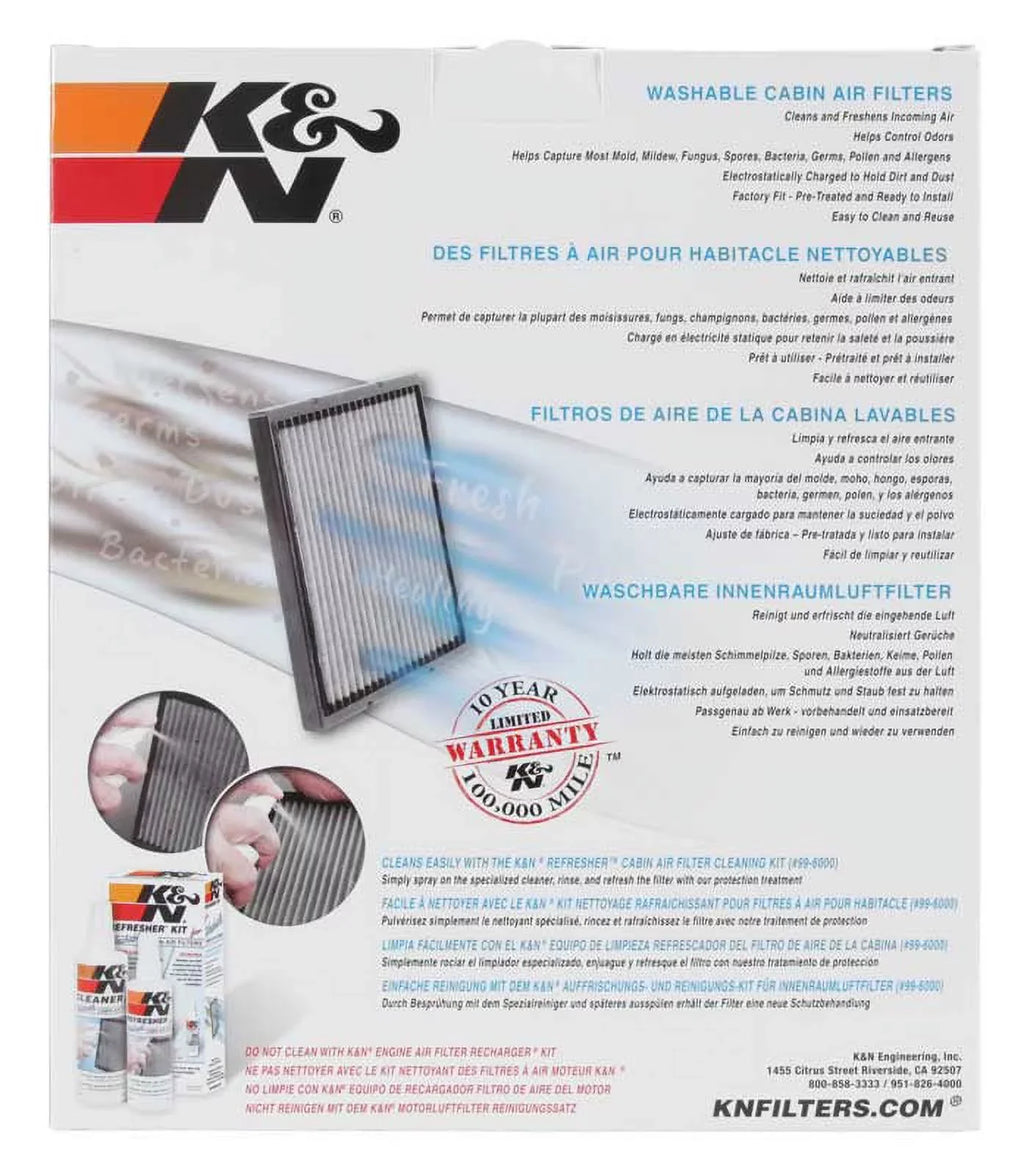 LEXUS for & and Fits Air Cabin Freshens Washable K&N TOYOTA 2001-2007 your VF2008 Lexus Incoming HIGHLANDER, Toyota, Reusable RX Air Filter Cleans 1999-2003 select: