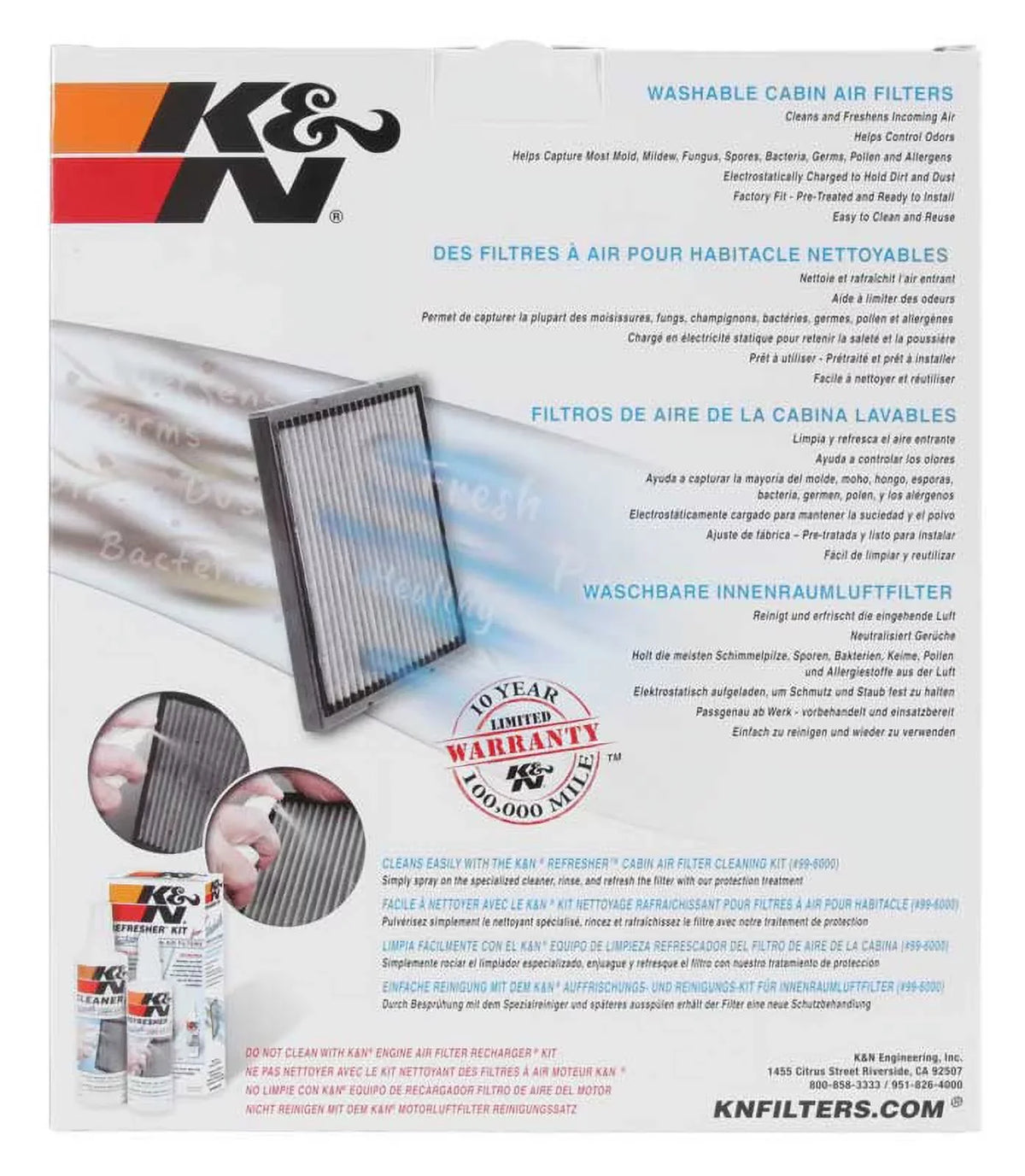 LEXUS for & and Fits Air Cabin Freshens Washable K&N TOYOTA 2001-2007 your VF2008 Lexus Incoming HIGHLANDER, Toyota, Reusable RX Air Filter Cleans 1999-2003 select: