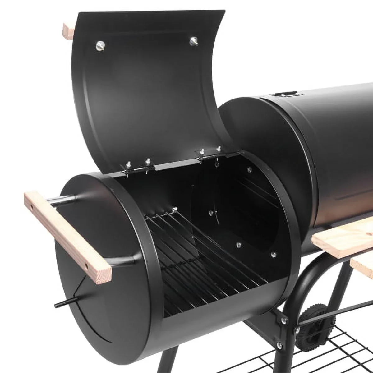 Grills Burner/Thermometer, 29.6" Grill Outdoor BBQ with x H Charcoal with Charcoal for Smoker, Grill Black Grill, Cooking Backyard, Camp Side DFITO L Small 24.4" BBQ Outdoor Grill
