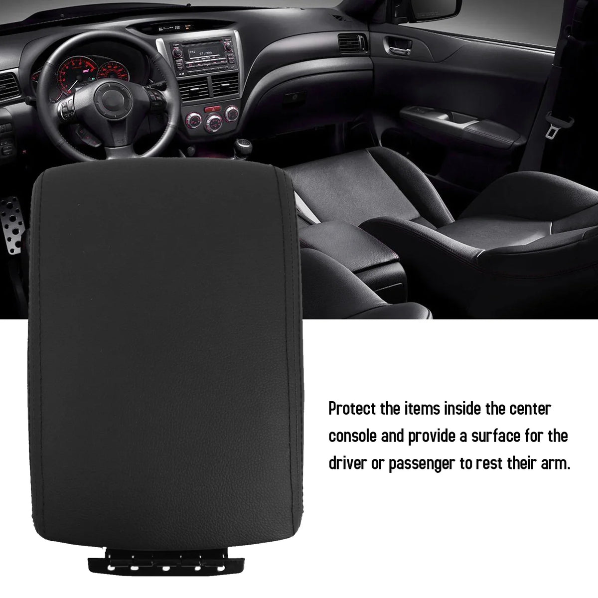 Huiop Center Car Subaru Eryue Cover Lid Car Wrx Console Center cover,Console Car Eryuecenter compartment Compartment Cover Console Center Subaru Cover Arealer Cover Leather Car Lid glove Leather