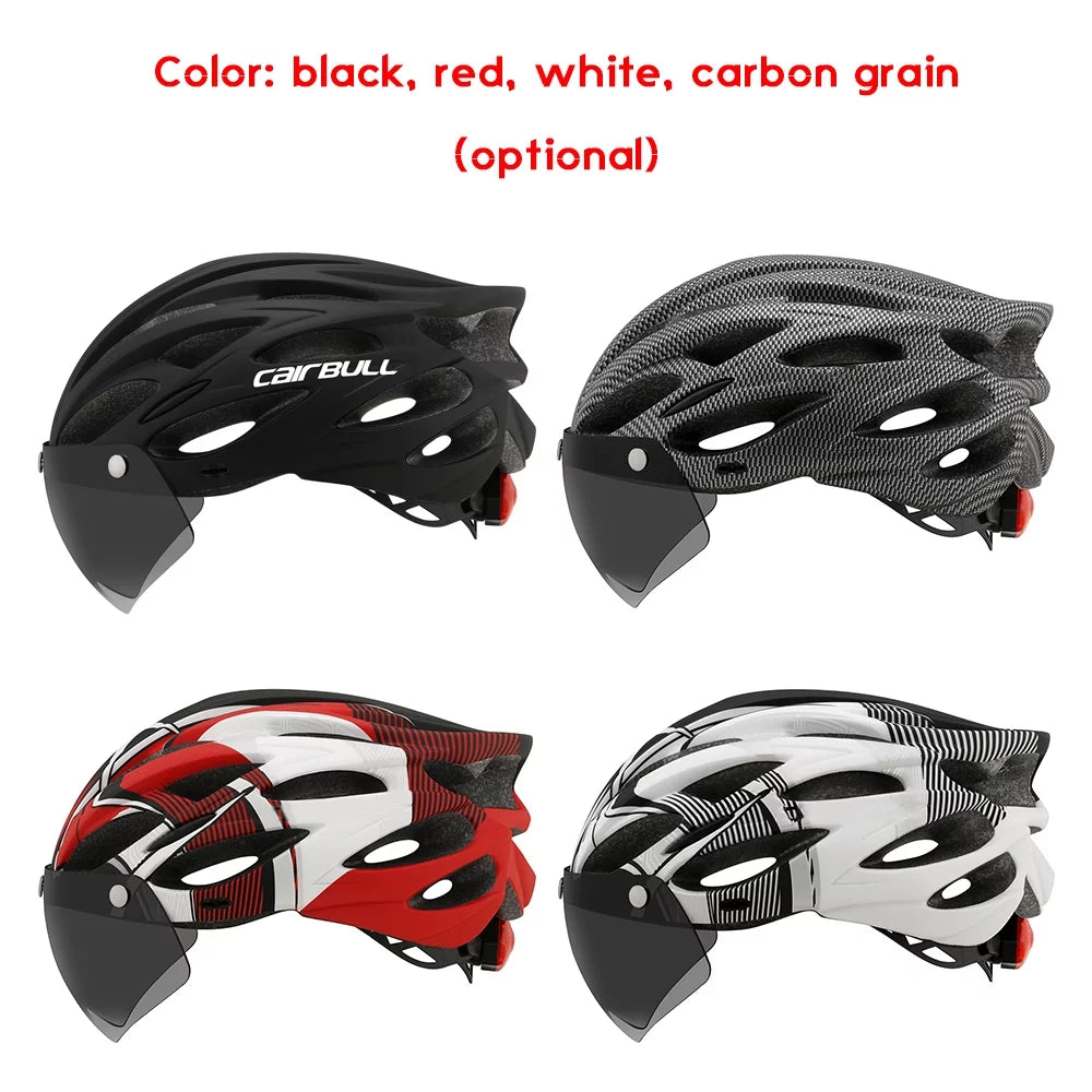 Helmet Helmet,Road Waterproof Mountain Waterproof CAIRBULL Tube Bike Equipment Frame Ride Lens Comes Helmet Riding Frame Bike Brim Frame Tube Added Lens Bike - Safely Frame Bike Bike Mountain Brim