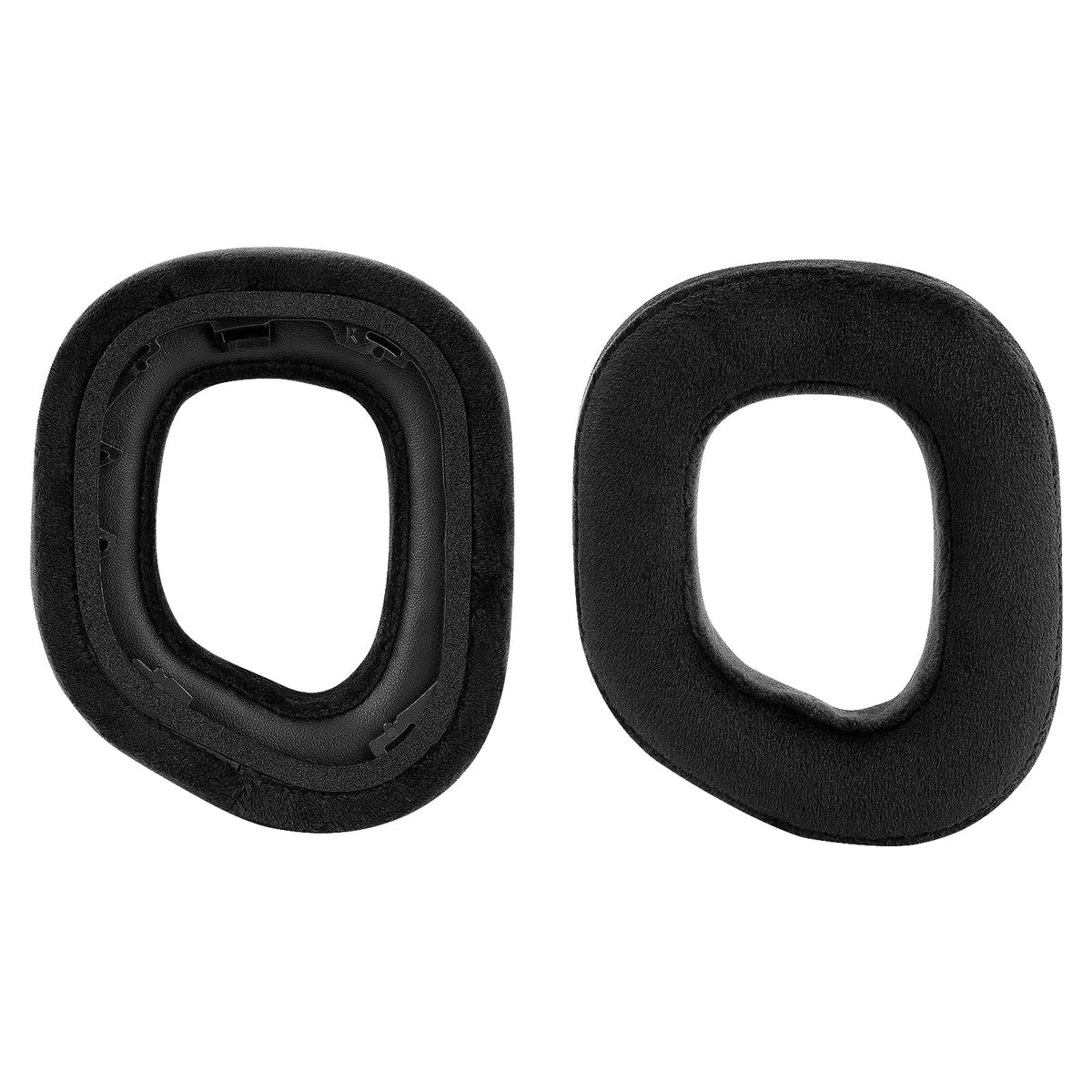 Corsair Geekria Velour Headset RGB Comfort Headphones Cover Cushions, Repair for Replacement Cups HS80 (Black) Pads Earpads, Parts Ear Ear Ear