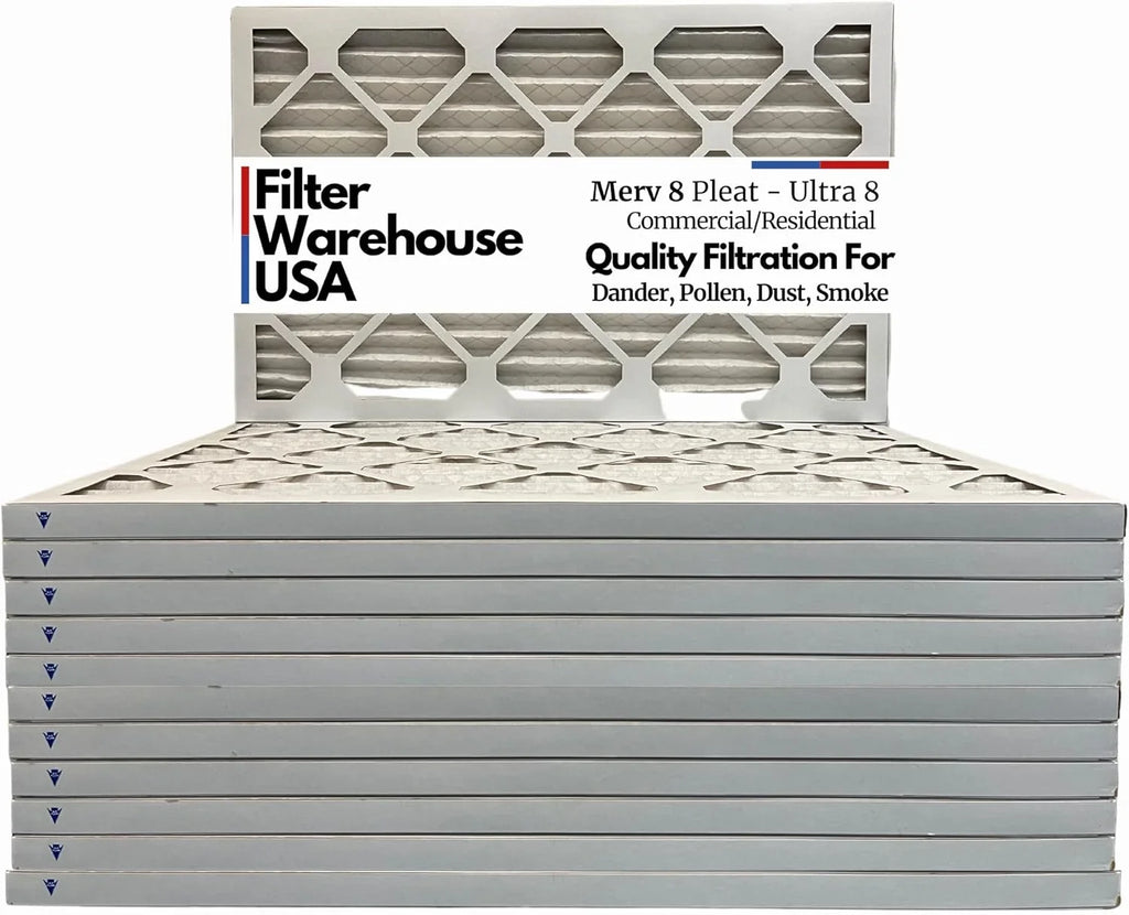 Merv Pleated By Furnace HVAC Filters Ultra8 Air (12 8, 18X24x1 Pack)