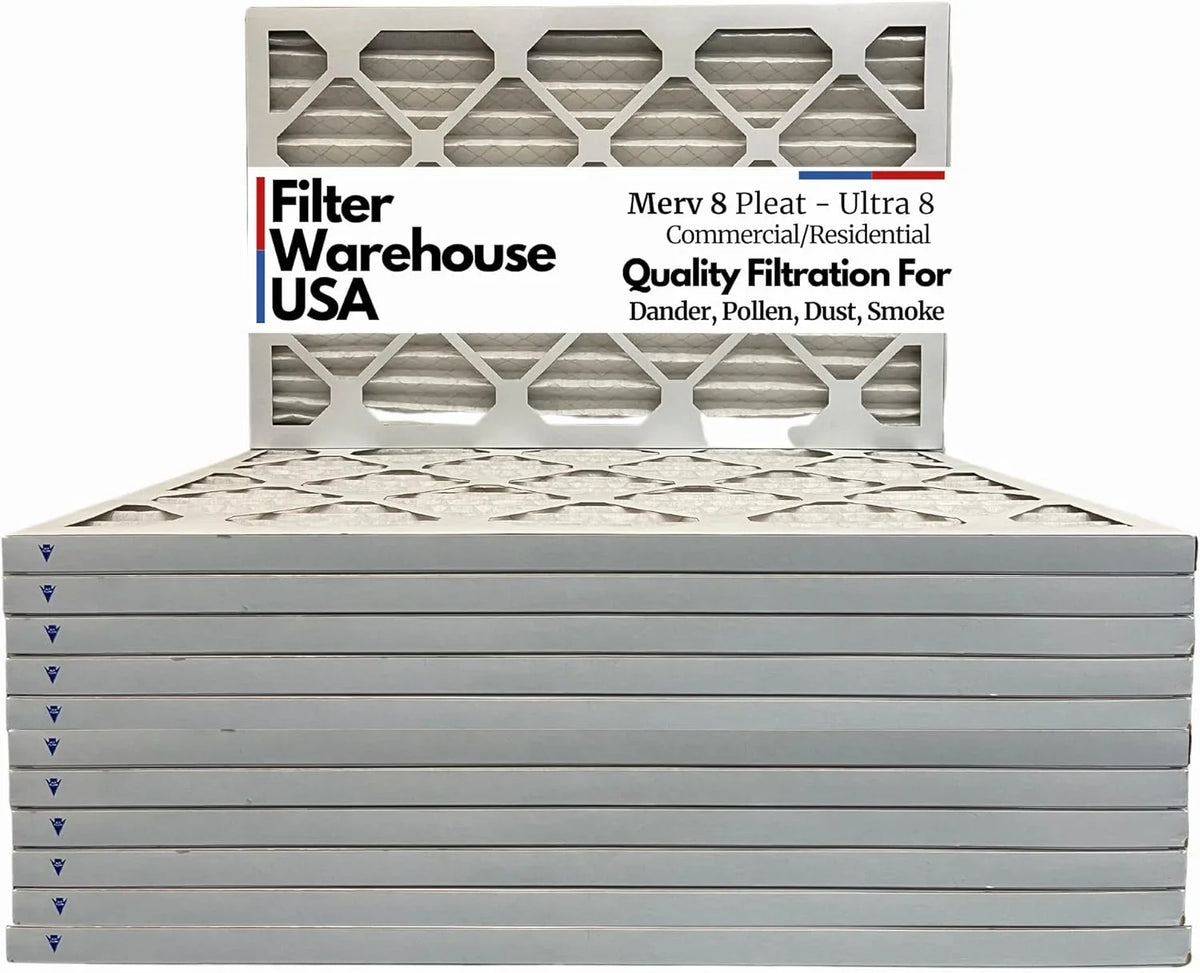 Merv Pleated By Furnace HVAC Filters Ultra8 Air (12 8, 18X24x1 Pack)