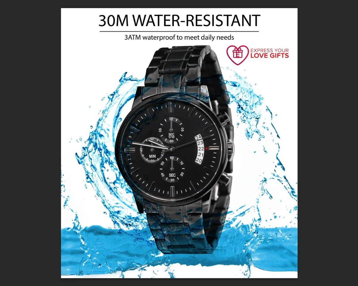 Stainless Steel Copper Motorcycle Multifunction 1995 Engraved Motorcyles W Watch Custom Rider Men's Dial