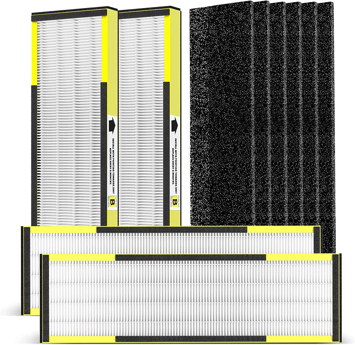 Germ AC4900CA 4*HEPA HEPA for AC4820 AC4825E B + Filter Air Models Guardian 6*Pre-Filters DAJDAH Replacement FLT4825 Purifier Replacement Filter |