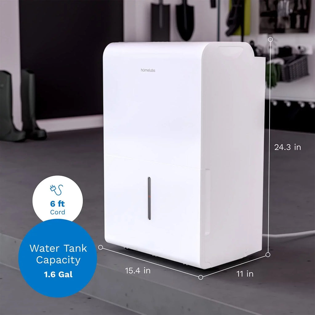 Moisture Powerful ft. 35 3000 Medium (Previously Removal to Home Pint) Sq. Rooms, Bedrooms Basements Ideal and Humidity Star and 50 - - Dehumidifier - Pint for Control hOmeLabs Energy Large