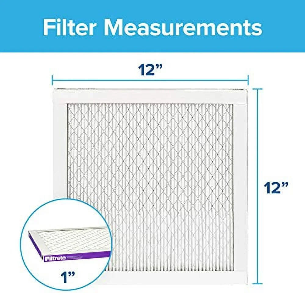 x Allergen, Filtrete 1500, AC x 11.81 Healthy (exact 0.78) 12x12x1, Filter, Air 11.81 Ultra MPR Furnace 6-Pack dimensions Living