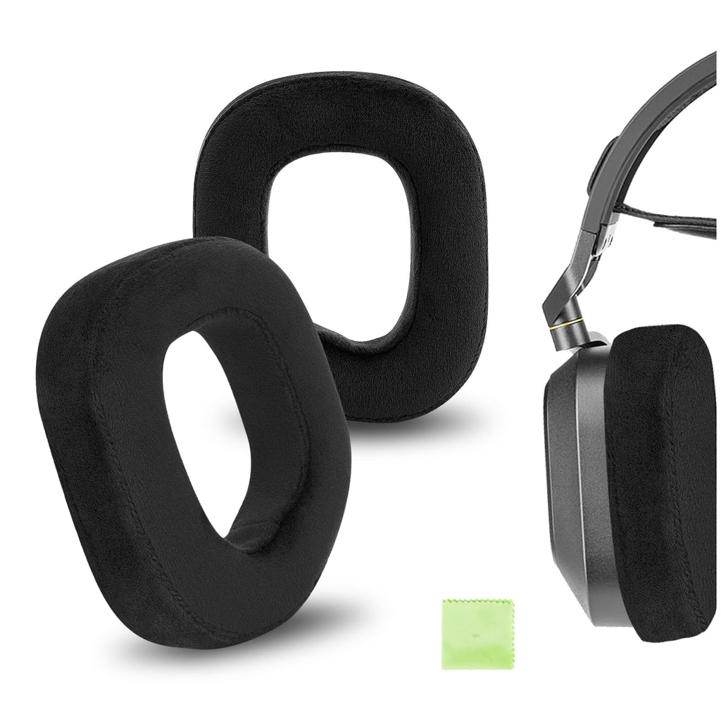 Corsair Geekria Velour Headset RGB Comfort Headphones Cover Cushions, Repair for Replacement Cups HS80 (Black) Pads Earpads, Parts Ear Ear Ear