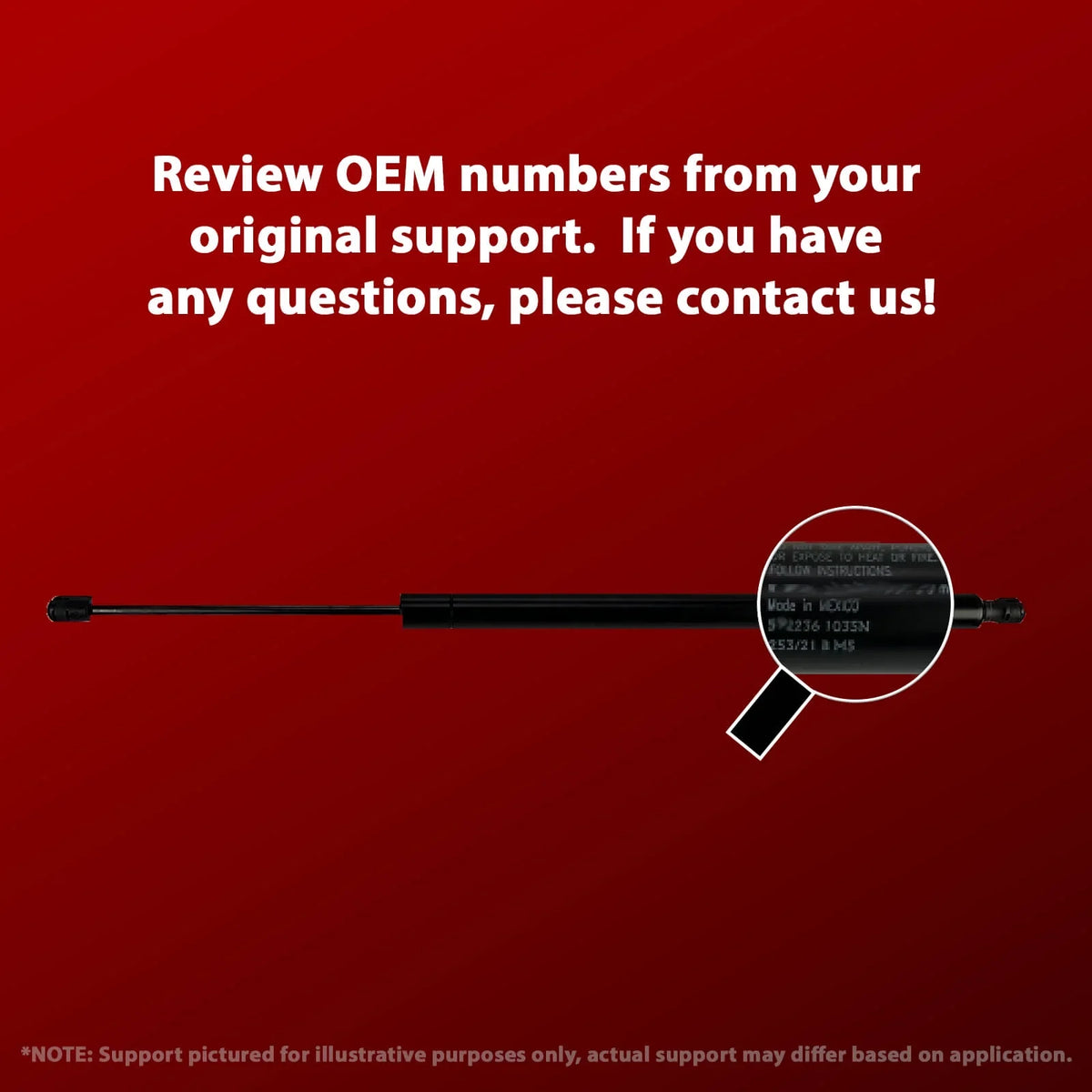 Supports W/O 2022 PM3864-a 2017 to Ford 2016 Lift 2021 2020 Shock 2 Gas 2019 2015 Compatible Supports with Spoiler. Trunk 2018 Qty - Mustang Depot Lift
