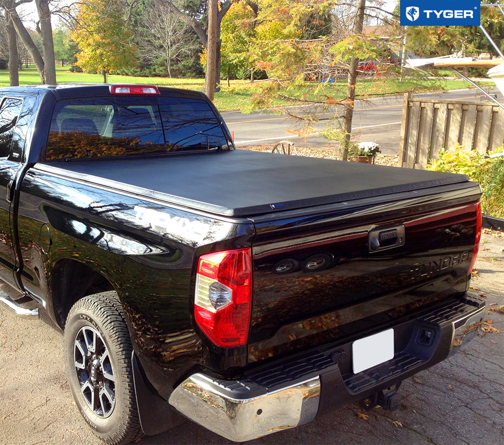 T3 TG-BC3T1033 6.5' Bed Compatible Soft with | Toyota Tyger Cover Vinyl | | Bed Tundra Tonneau 2007-2013 Tri-fold Truck Auto