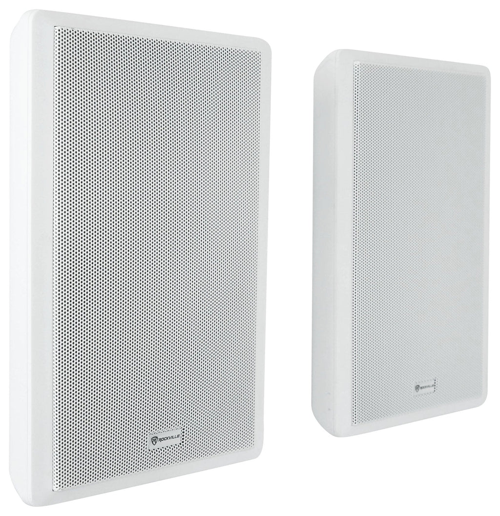Wall 4 White Slim Speakers Restaurant/Bar/Cafe Amp+4 JBL White Pendant+6 6-Zone