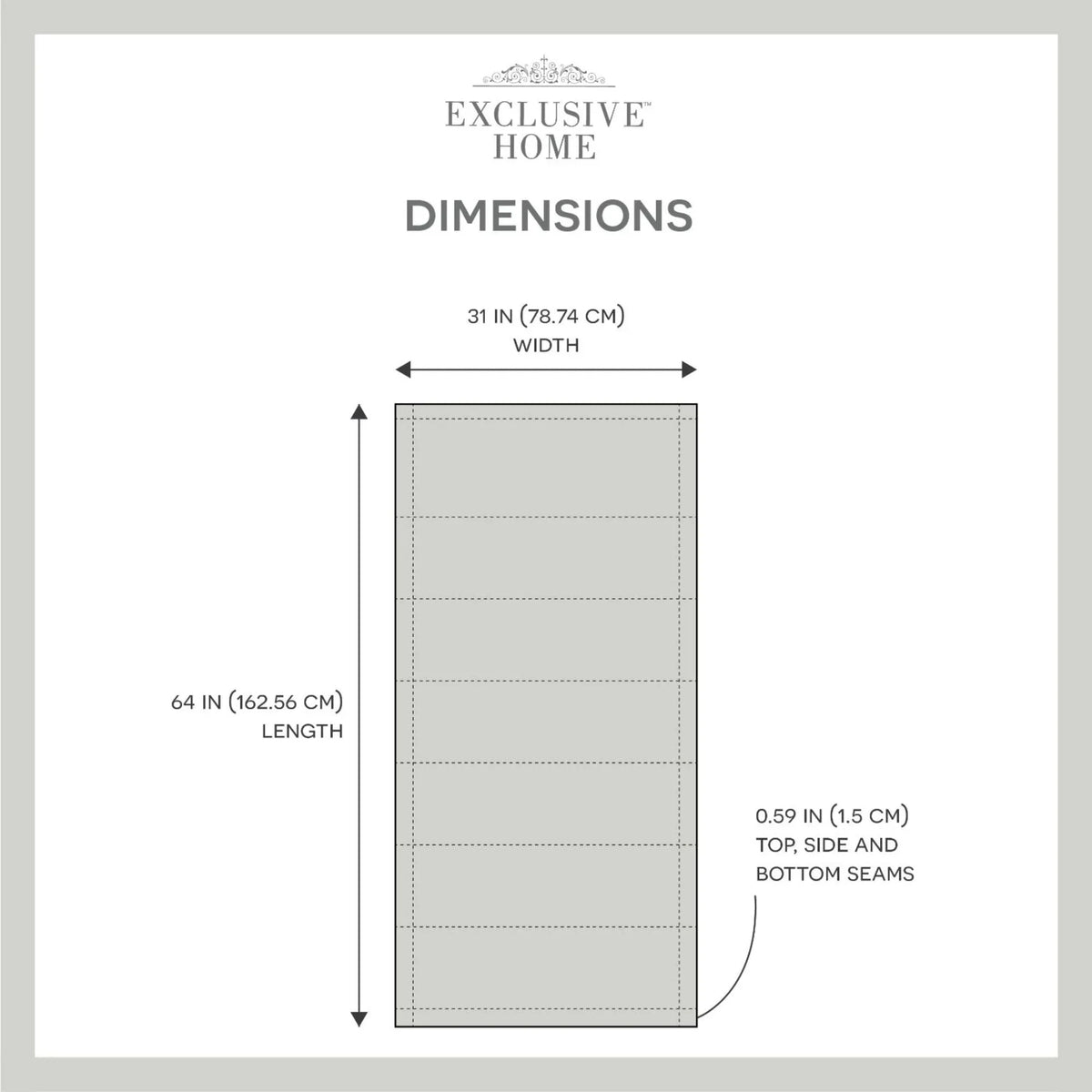Blackout Silver Home Esme Roman 31"x64", Total Shade, Exclusive