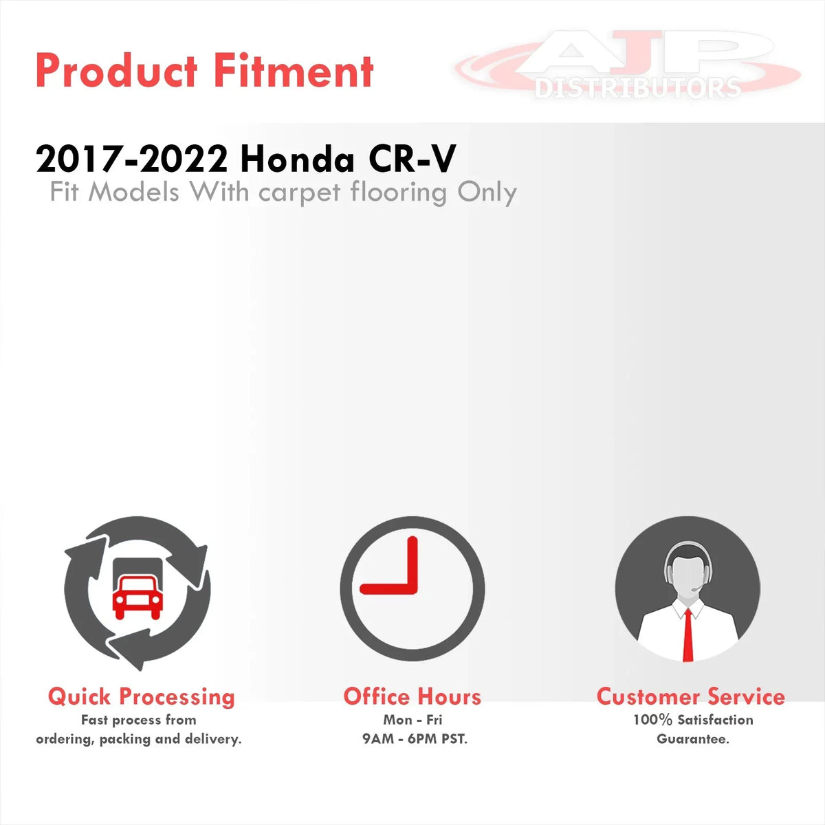 Liner Rubber For Compatible/Replacement 21 2020 2021 18 Honda TPE Floor Set Distributors 22 CRV 2019 2022 19 20 Front Proof Mats 2018 Rear RT 2017 CR-V Weather SUV 3-Piece Guard RW All Season AJP 17
